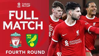 FULL MATCH  Liverpool v Norwich City  Fourth Round  Emirates FA Cup 202324 [upl. by Ahse]