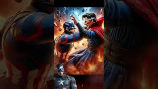 💥Epic Showdown Captain America vs Doctor StrangeEpic Fight Modshortsvideo marvel avengers ai [upl. by Wiatt]