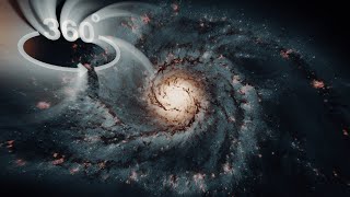 360° VR Journey to the Core of the Whirlpool Galaxy Simulation [upl. by Belayneh]