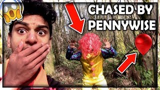 I GOT CHASED BY PENNYWISE THE CLOWN SO SCARY [upl. by Mcbride]