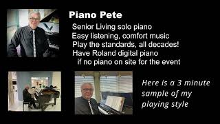 Sr Living Piano Pete Demo [upl. by Klemens103]