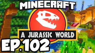 Jurassic World Minecraft Modded Survival Ep102  SPICY NEW DINOSAURS Dinosaurs Modpack [upl. by Aimaj]