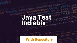 java test indiabix [upl. by Niatsirhc73]