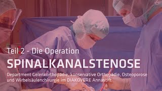 Operation einer Spinalkanalstenose an der Halswirbelsäule  DIAKOVERE Annastift Hannover [upl. by Olive]