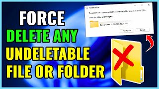 How to delete files that cannot be deleted  Folder Is Not Deleting In Windows 111087 [upl. by Ahsuat]