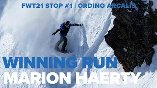 FWT21 Stop 1 Ordino Arcalís Andorra  Marion Haerty Winning Run [upl. by Clie]