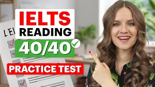 IELTS Reading Practice Test with Answers Question Types  Strategies  Get 4040 on IELTS READING [upl. by Zinah]