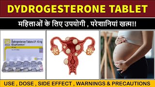 Dydrogesterone tablets ip duphaston 10 mg in hindi  duphaston tablet uses in pregnancy [upl. by Mendive]