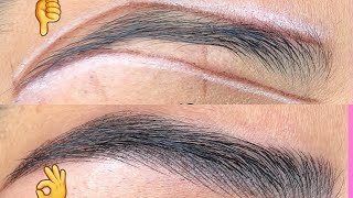 before amp after eyebrow microblading  I like result👌 [upl. by Ajssatsan]