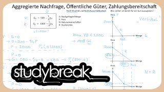 Aggregierte Nachfrage Öffentliche Güter Zahlungsbereitschaft  Finanzwissenschaft [upl. by Pontias204]