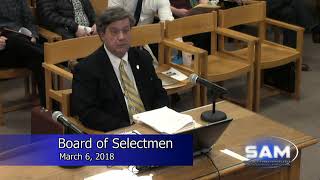 Southborough Board of Selectmen Meeting March 6 2018 [upl. by Ahsital]