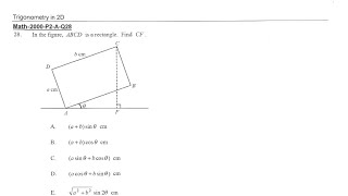 CE 2000 Math paper II Q28 [upl. by Yttocs]