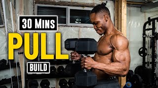 30 Minute Dumbbell Pull Workout For Strength amp Mass Gain Build Muscle 8 [upl. by Ergener]