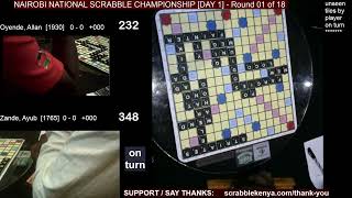 NAIROBI NATIONAL SCRABBLE CHAMPIONSHIP  2024 Day 1 [upl. by Garvey987]