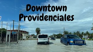 Driving in torrential rain on Leeward Highway Providenciales Turks and Caicos Islands [upl. by Thill928]