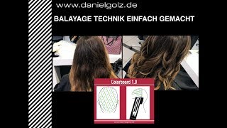 Balayage Technik einfach mit dem Colorboard 10 [upl. by Salsbury]