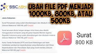 Ubah File PDF menjadi 1000kb 800kb atau 500kb Ubah Semau Kita [upl. by Marsha]