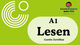 Goethe Zertifikat A1 Lesen  2023  Test 18  Reading Test  German  Exam Preparation [upl. by Andri]