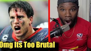 Pro Rugby Player Reacts NFL Hardest Hits Here Comes The Boom [upl. by Mikey]