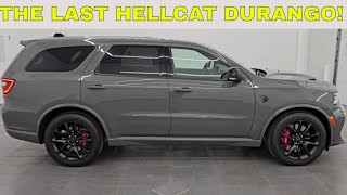 2024 DODGE DURANGO SRT HELLCAT STARTUP DESTROYER GRAY LAST HEMI DURANGO 4K WALKAROUND 24T133 SOLD [upl. by Enibas]