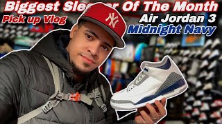 NOBODY BOUGHT THE JORDAN 3 MIDNIGHT NAVY… but I did  vlog [upl. by Avat]