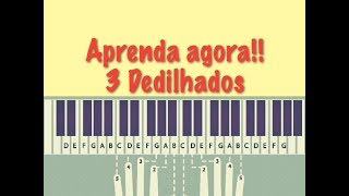 3 Dedilhados Fáceis para Teclado Aulas de Teclado e Piano [upl. by Eelhsa]