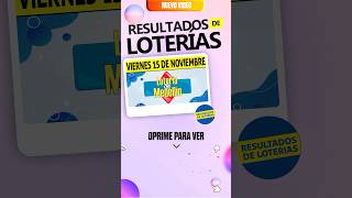 Resultado Lotería de Medellín del 15 de Noviembre 2024🤑🍀💎 resultado medellin loteriademedellín [upl. by Ruddy134]