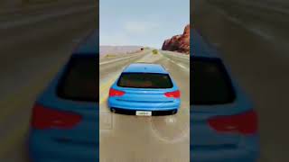 beamng drive Crash test blue vehicle [upl. by Aihsatan572]