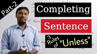 Completing Sentence For SSC amp HSC  সহজ নিয়ম  Rules of Unless  Part2 [upl. by Waldron]