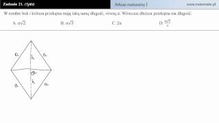 Zadanie 21  Próbny arkusz maturalny P1 poziom podstawowy [upl. by Rania]