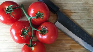 Kurosaki Aogami Super  Tomato Sharpness Test [upl. by Russo]