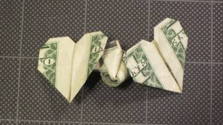 Dollar Origami Tied Hearts [upl. by Aelram432]