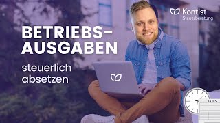 Betriebsausgabe Sonderausgabe außergewöhnliche Belastung  Was kann ich absetzen Webinar [upl. by Natrav]