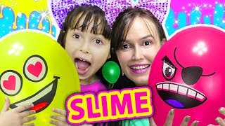 Haciendo Slime con Globos Gigantes  No escojas el globo incorrecto [upl. by Belda754]