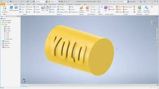 Autodesk Inventor 2021  11  3D Emboss Tool [upl. by Mathi]