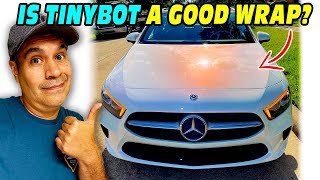 Transformation Mercedes wrap A220 Tinybot Vinyl Wrap 4K [upl. by Conal]