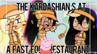 THE KARDASHIANS AT A FAST FOOD RESTAURANTGacha life skit「 Yokø 」 [upl. by Eniamaj]