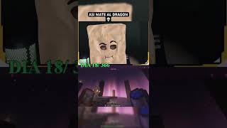 Asi mate al dragon MINECRAFT minecraft humor games minecraftshorts minecraftpe [upl. by Romulus197]