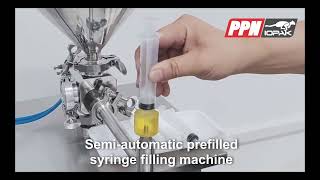 Semi automatic prefilled syringe filling machine [upl. by Eannaj]