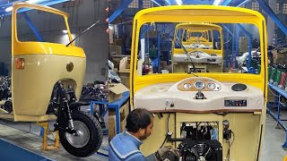 Complete Tez Raftar Rickshaw Making Process in Factory  Quality Rickshaw Manufacturers [upl. by Dazhehs840]