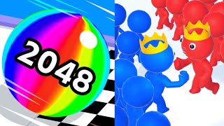 jelly run 2048 VS count masters 🔴🟠🟡🟢Walkthrough Max Gameplay SE45454 [upl. by Bergerac959]