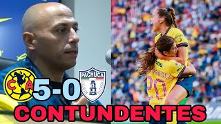 América femenil GOLEA a Pachuca  Ángel Villacampa rompe la Liga [upl. by Eldredge]