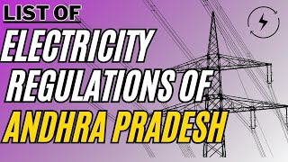 ANDHRA PRADESH  List of Electricity Regulations by APERC Andhra Pradesh Elect Regu Commission [upl. by Nelon]