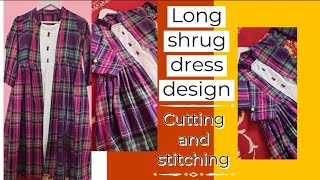 Long shrug outfit Designer cutting and stitching fashion [upl. by Atirehs]