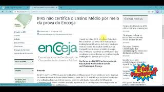 Passo a passo para pegar certificado de conclusão do Encceja [upl. by Imekawulo599]