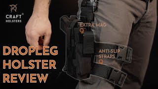 Tactical Cordura Drop Leg Holster Review l Craft Holsters Reviews [upl. by Wandy]