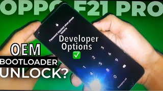 Oppo F21 Pro 📲 OEM Bootloader Unlock in Developer Options [upl. by Lud]