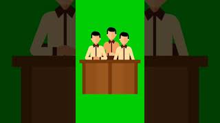 No copyright students presentation animation green screen video students speech animation green scr [upl. by Nitsoj]