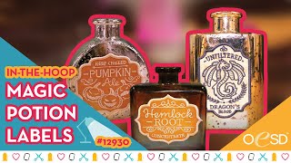 Easy Embroidered Patches featuring Magic Potion Labels Collection [upl. by Cristian]