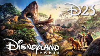 DISNEYLAND PARIS DÉVOILE UN LAND ROI LION 🦁 [upl. by Katharina]